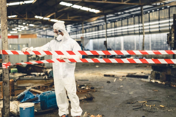 Professional Biohazard Cleanup technician working in Tallmadge, OH
